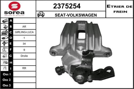 EAI 2375254 - Pinza freno autozon.pro