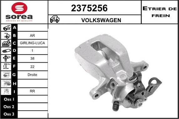 EAI 2375256 - Pinza freno autozon.pro