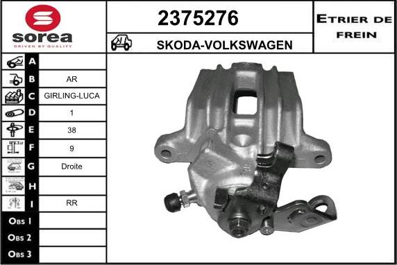 EAI 2375276 - Pinza freno autozon.pro