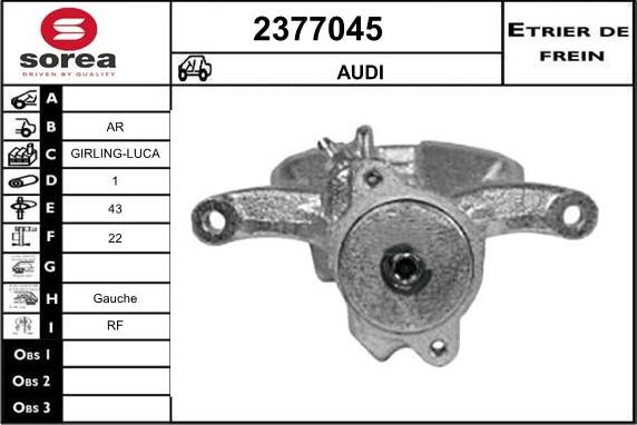 EAI 2377045 - Pinza freno autozon.pro