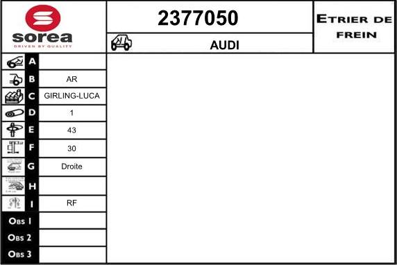 EAI 2377050 - Pinza freno autozon.pro