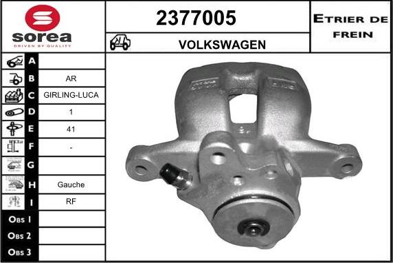 EAI 2377005 - Pinza freno autozon.pro