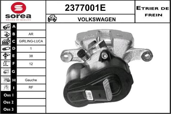 EAI 2377001E - Pinza freno autozon.pro