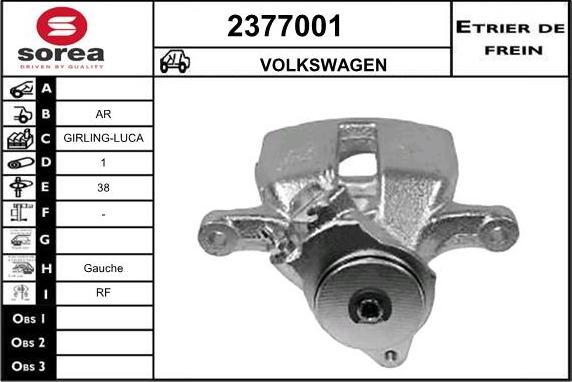 EAI 2377001 - Pinza freno autozon.pro