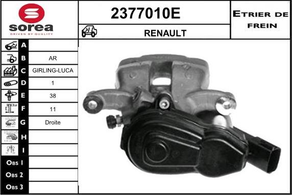 EAI 2377010E - Pinza freno autozon.pro