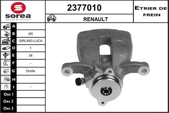 EAI 2377010 - Pinza freno autozon.pro