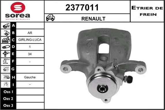 EAI 2377011 - Pinza freno autozon.pro