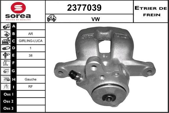 EAI 2377039 - Pinza freno autozon.pro