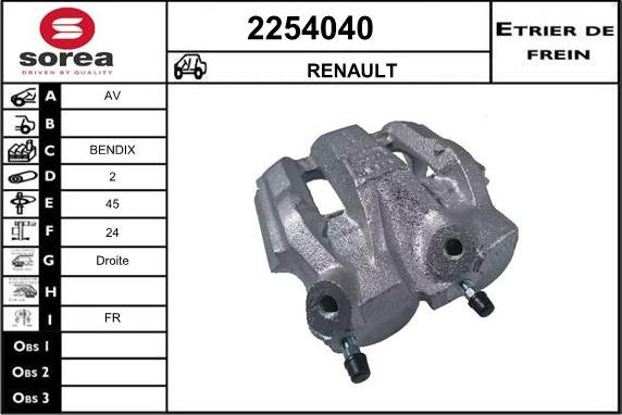 EAI 2254040 - Pinza freno autozon.pro