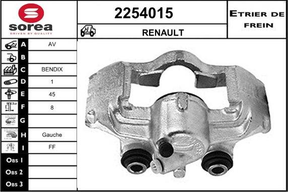 EAI 2254015 - Pinza freno autozon.pro