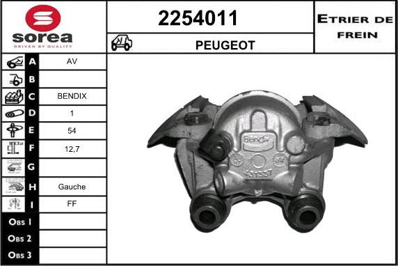 EAI 2254011 - Pinza freno autozon.pro