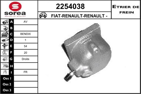 EAI 2254038 - Pinza freno autozon.pro