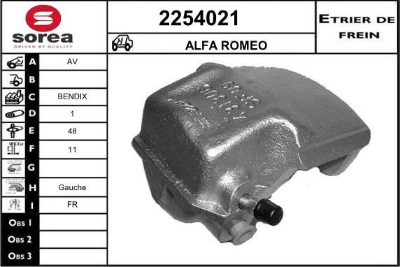 EAI 2254021 - Pinza freno autozon.pro