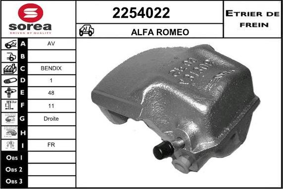 EAI 2254022 - Pinza freno autozon.pro