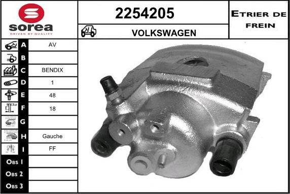 EAI 2254205 - Pinza freno autozon.pro