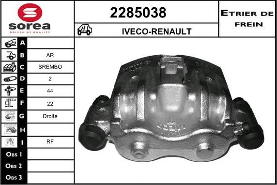 EAI 2285038 - Pinza freno autozon.pro