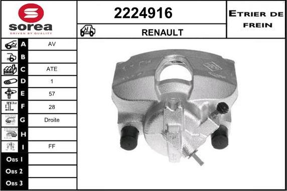 EAI 2224916 - Pinza freno autozon.pro