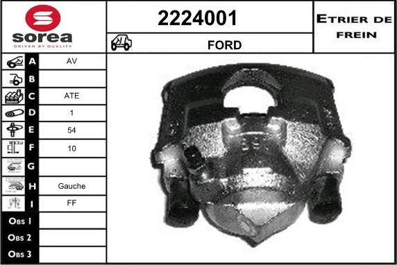 EAI 2224001 - Pinza freno autozon.pro