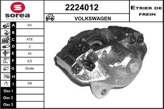 EAI 2224012 - Pinza freno autozon.pro