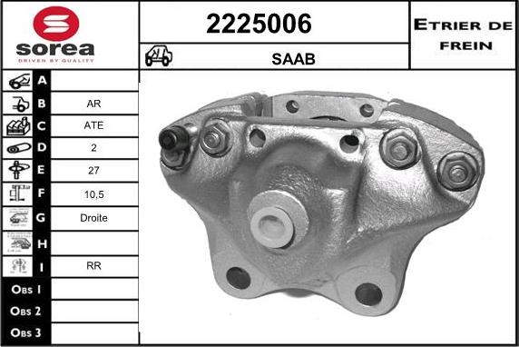 EAI 2225006 - Pinza freno autozon.pro