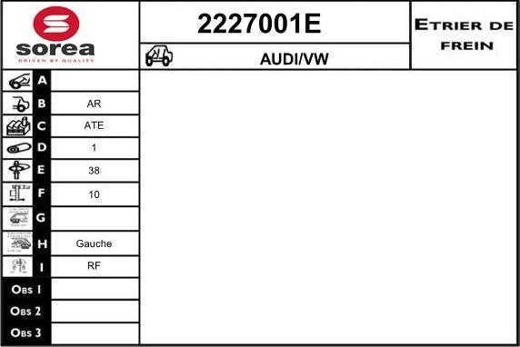 EAI 2227001E - Pinza freno autozon.pro