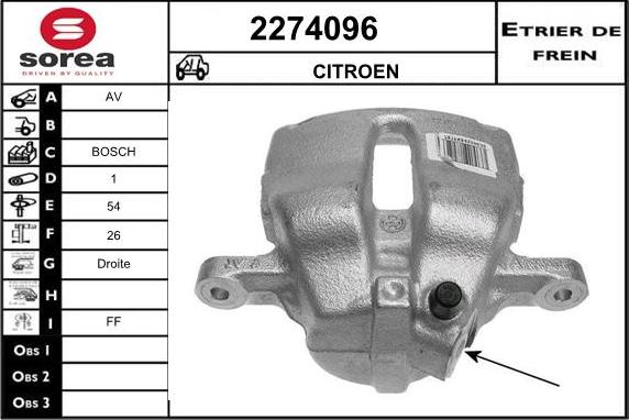 EAI 2274096 - Pinza freno autozon.pro