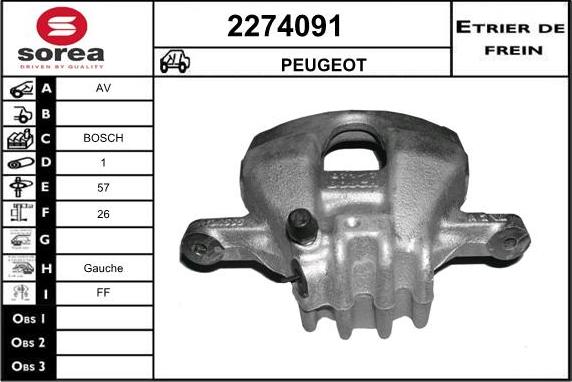 EAI 2274091 - Pinza freno autozon.pro