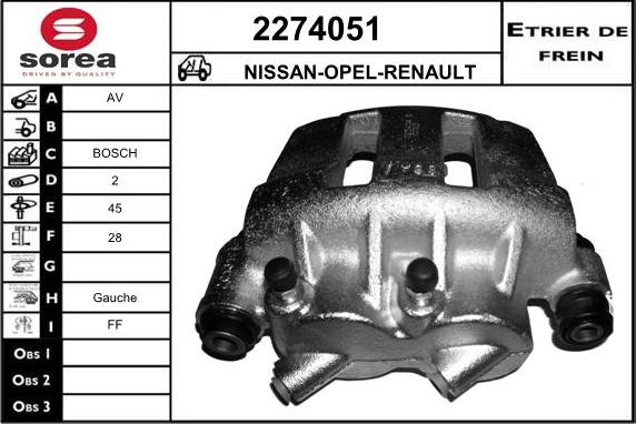 EAI 2274051 - Pinza freno autozon.pro