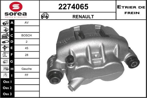 EAI 2274065 - Pinza freno autozon.pro