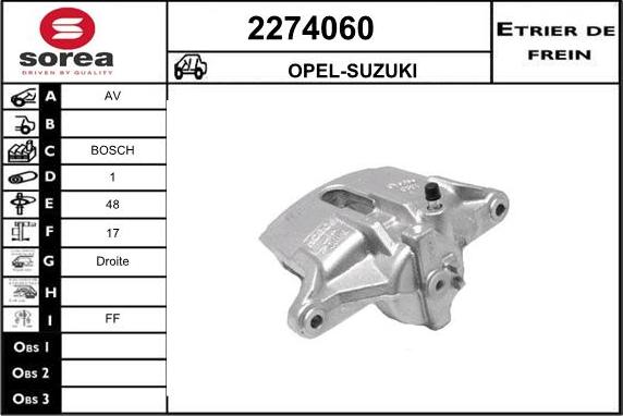 EAI 2274060 - Pinza freno autozon.pro