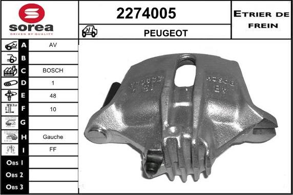 EAI 2274005 - Pinza freno autozon.pro