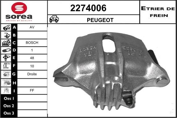 EAI 2274006 - Pinza freno autozon.pro