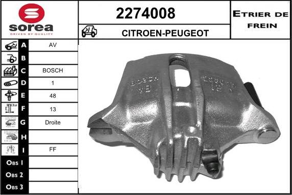 EAI 2274008 - Pinza freno autozon.pro