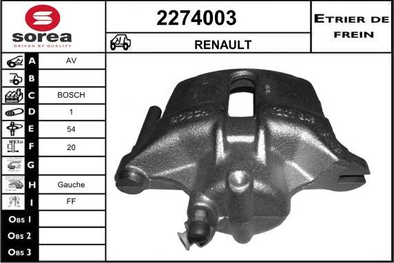 EAI 2274003 - Pinza freno autozon.pro