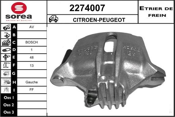 EAI 2274007 - Pinza freno autozon.pro