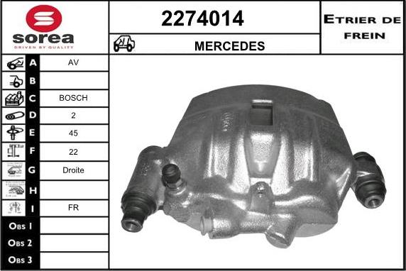 EAI 2274014 - Pinza freno autozon.pro