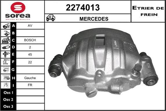 EAI 2274013 - Pinza freno autozon.pro