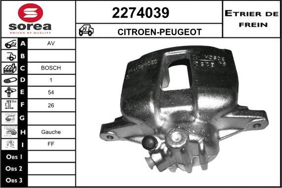 EAI 2274039 - Pinza freno autozon.pro