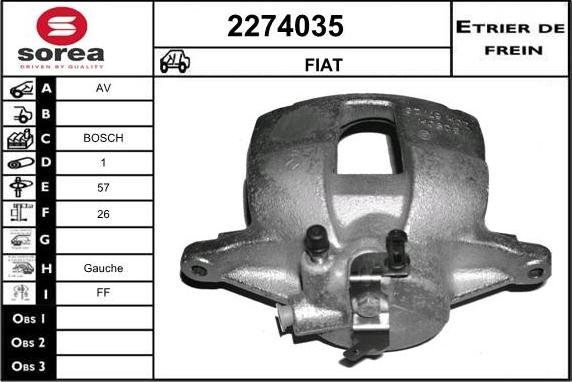 EAI 2274035 - Pinza freno autozon.pro