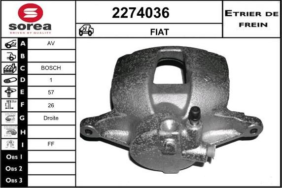 EAI 2274036 - Pinza freno autozon.pro