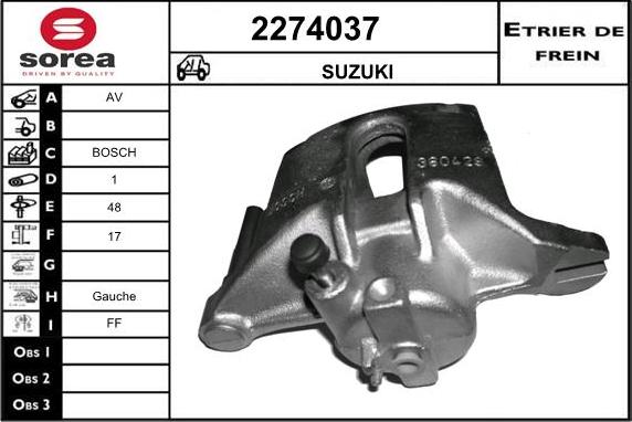 EAI 2274037 - Pinza freno autozon.pro