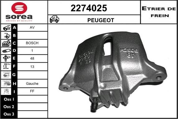 EAI 2274025 - Pinza freno autozon.pro