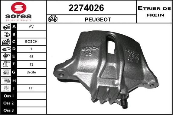 EAI 2274026 - Pinza freno autozon.pro