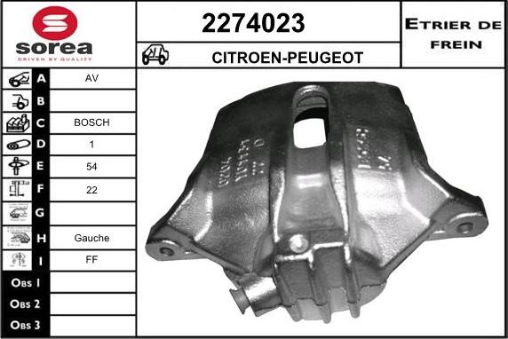 EAI 2274023 - Pinza freno autozon.pro