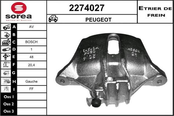 EAI 2274027 - Pinza freno autozon.pro