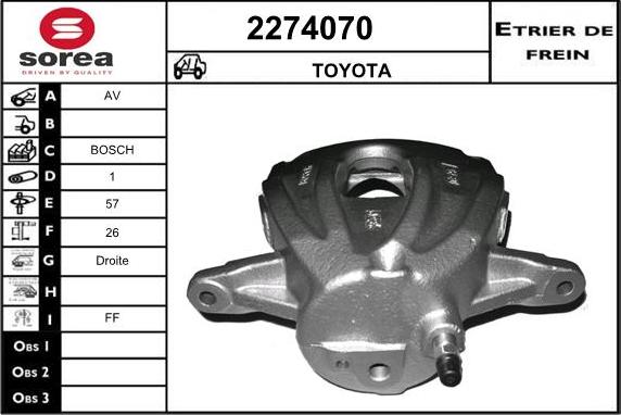 EAI 2274070 - Pinza freno autozon.pro