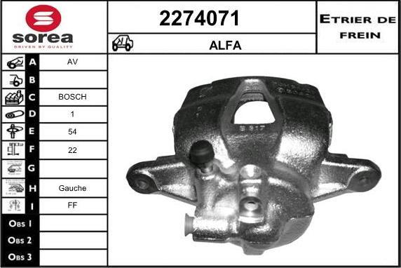 EAI 2274071 - Pinza freno autozon.pro