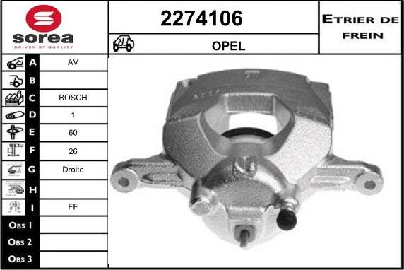 EAI 2274106 - Pinza freno autozon.pro