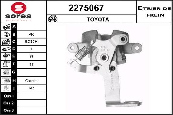 EAI 2275067 - Pinza freno autozon.pro