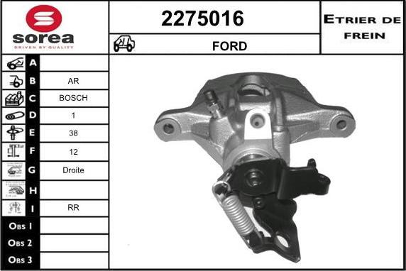 EAI 2275016 - Pinza freno autozon.pro